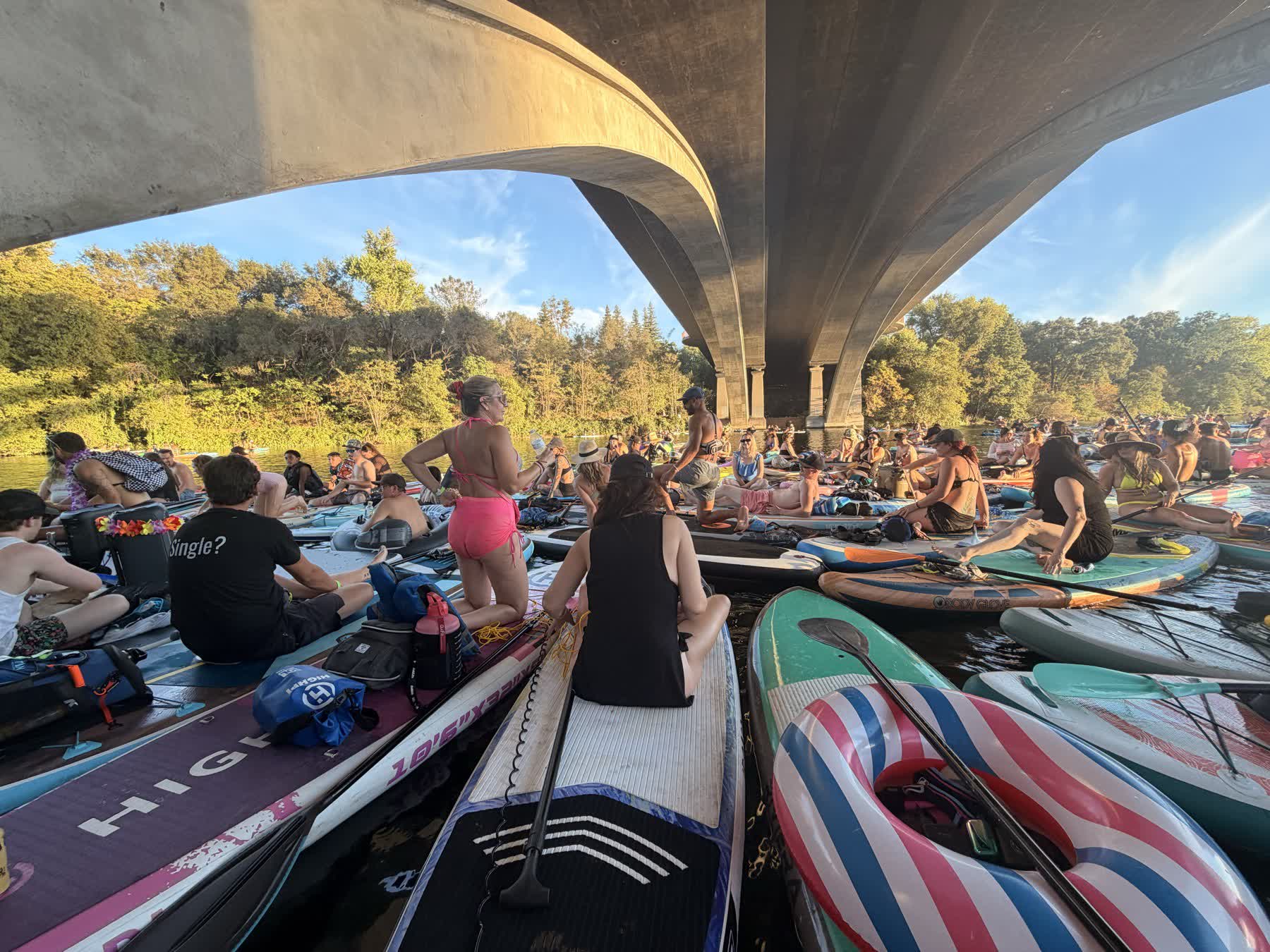 House on the Lake at Lake Natoma — session under the crossing